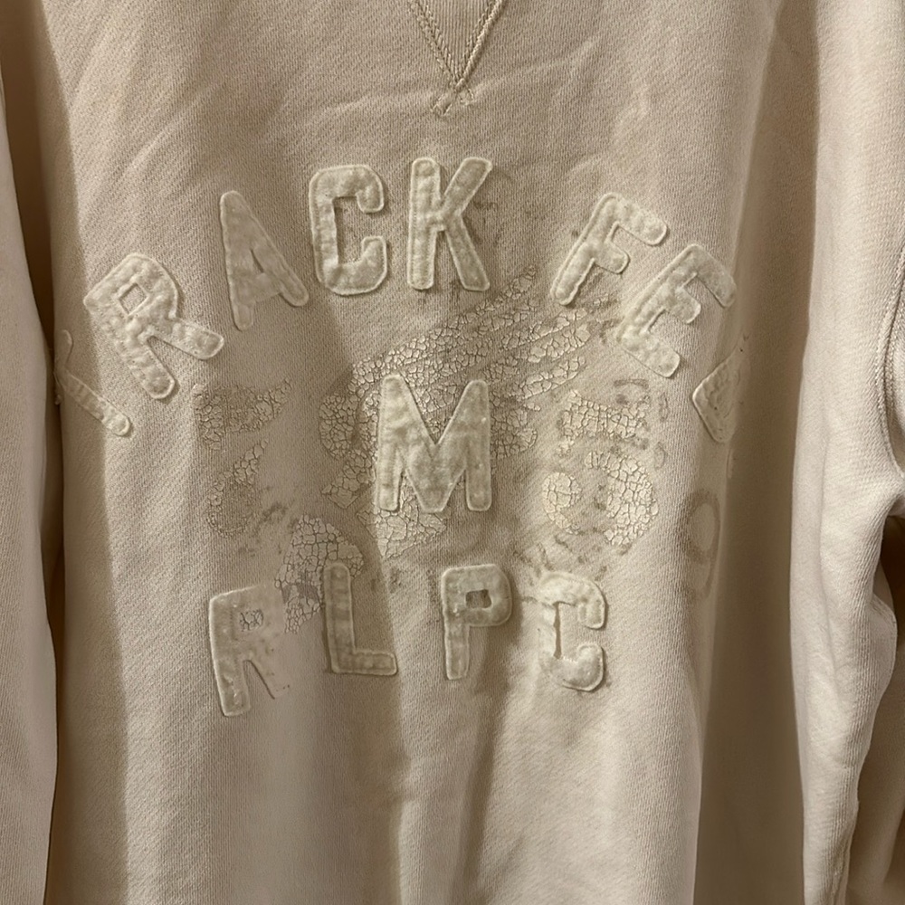 Polo Ralph Lauren XXL White/Cream Color Sweatshirt RLPC Track & Field